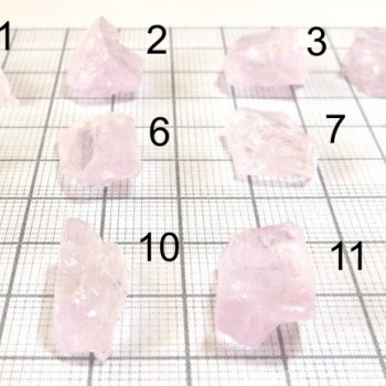Kunzit růžový krystal set B