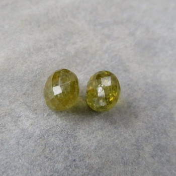 Mali grossular, faceted; 6mm F12 pair