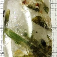 crystal with tourmaline verdelite