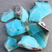 Blue Opal Opal; Peru