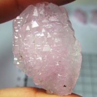 rare crystalline rose quartz
