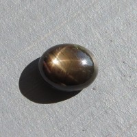 Black sapphire, asteric