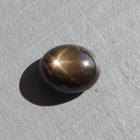 Black sapphire, asteric