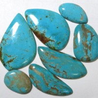 Turquoise Kingman cabochons