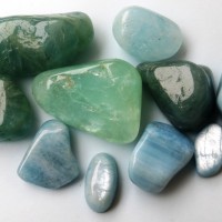 Aquamarines tumbled