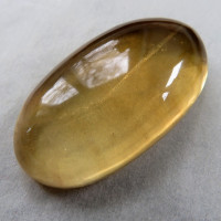 Natural citrine, cabochon