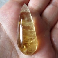 Citrine, natural cabochon