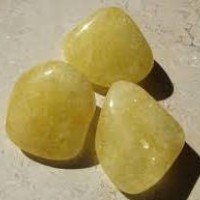 Danburite yellow, tumbled