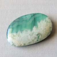 Dubleta (Agate + Malachite)