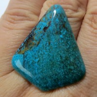 Gem Silica (Chalcedony with Chrysocol) Africa