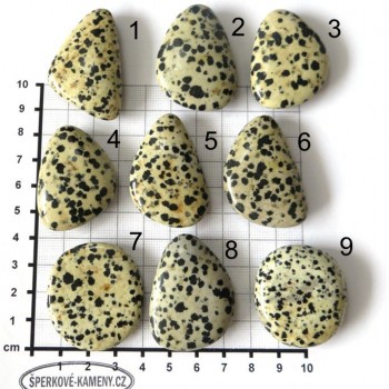 Dalmatin jaspis placka, set A