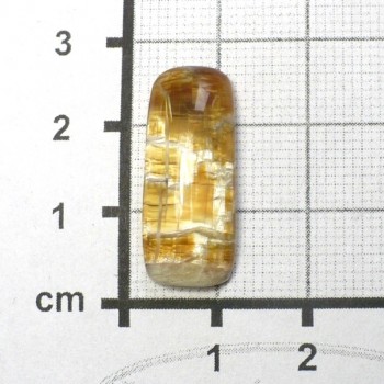 Karamelový silk opál s kočičím okem,kabošon č. 3 | sperkove- kameny.cz