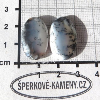 Dendritický opál, De luxe, pár č.2 | www.sperkove-kameny.cz