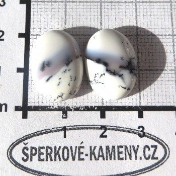 Dendritický opál, De luxe, pár č.7 | www.sperkove-kameny.cz