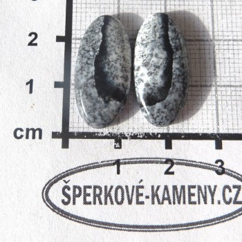 Dendritický opál, De luxe, pár č.8 | www.sperkove-kameny.cz