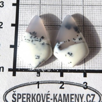 Dendritický opál, De luxe, pár č.9 | www.sperkove-kameny.cz