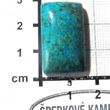 Chryzokol, kabošon  č.04 | www.sperkove-kameny.cz