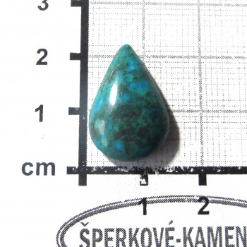 Chryzokol, kabošon  č.012 | www.sperkove-kameny.cz