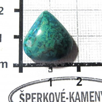 Chryzokol, kabošon  č.013 | www.sperkove-kameny.cz