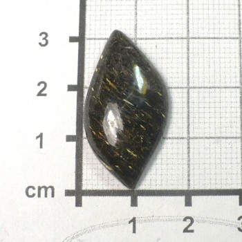 Nuummite,Grónsko, kabošon č.29|šperkové-kameny.cz 