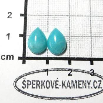 Amazonit, kabošon, kapka, pár 3| www.sperkove-kameny.cz