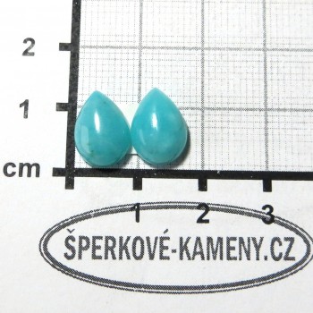 Amazonit, kabošon, kapka, pár 5| www.sperkove-kameny.cz