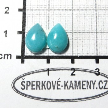 Amazonit, kabošon, kapka, pár 6| www.sperkove-kameny.cz