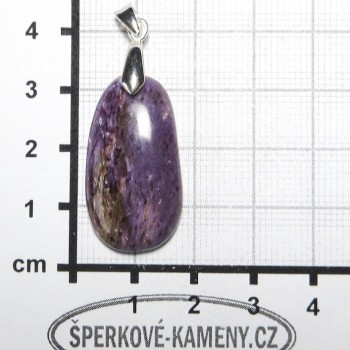 Přívěsek z čaroitu č.16 | šperkové-kameny.cz