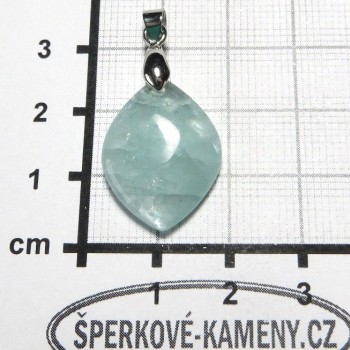Přívěsek z akvamarínu č.18 | šperkové-kameny.cz