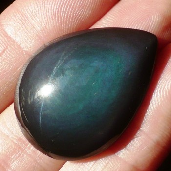 Duhový obsidián, Mexico, kabošon č. 1| šperkové-kameny.cz
