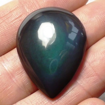 Duhový obsidián, Mexico, kabošon č. 1| šperkové-kameny.cz