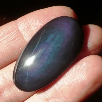 Duhový obsidián, Mexico, kabošon č. 2| šperkové-kameny.cz