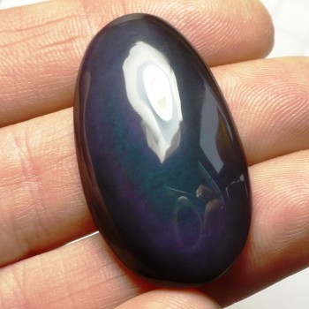 Duhový obsidián, Mexico, kabošon č. 2| šperkové-kameny.cz