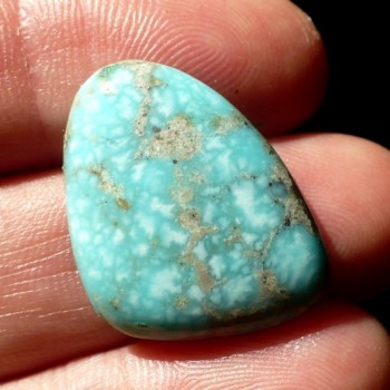 Tyrkys pravý,Chunk blue Nevada,stabilizovaný, kabošon č.2, XL| šperkové-kameny.cz