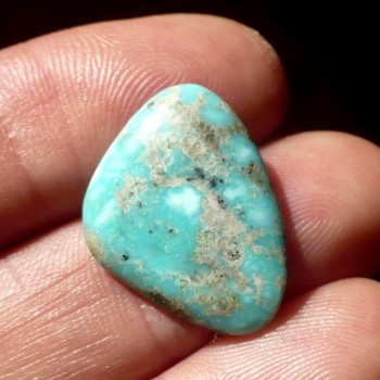 Tyrkys pravý,Chunk blue Nevada,stabilizovaný, kabošon č.5, | šperkové-kameny.cz