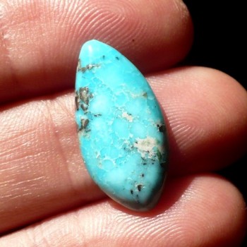 Tyrkys pravý,Chunk blue Nevada, kabošon č.6 | šperkové-kameny.cz