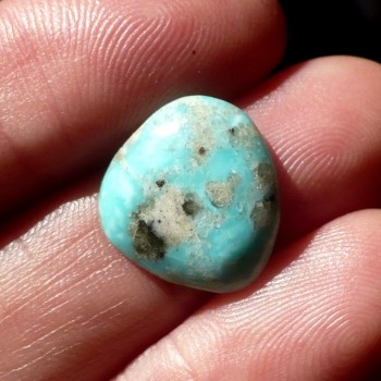 Tyrkys pravý,Chunk blue Nevada, kabošon č.7| šperkové-kameny.cz