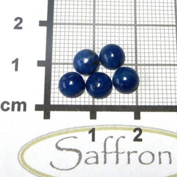 Lapis lazuli ring cabochon, round 6 mm | www.sperkove-kameny.cz