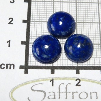 Lapis lazuli kabošon, kulatý 12 mm | www.sperkove-kameny.cz 