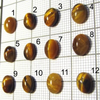 Tiger's eye, cabochon, oval, 6x8mm | www.sperkove-kameny.cz