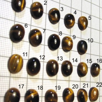 Tiger eye, cabochon, oval, 8x10mm, Set A | www.sperkove-kameny.cz