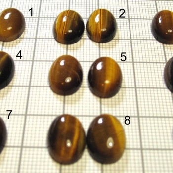 Tiger eye, earring pair, 10x14mm, Set B | www.sperkove-kameny.cz