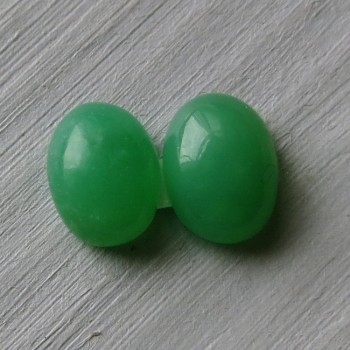 Chrysopras Tanzánie, náušnicový pár č.2