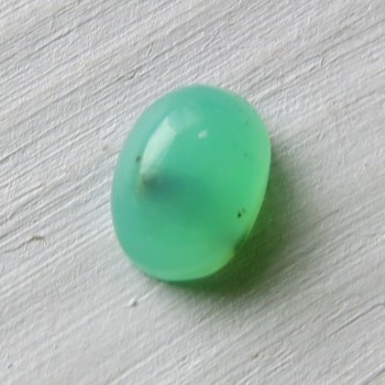Chrysopras Tanzánie, minikabošon č.3