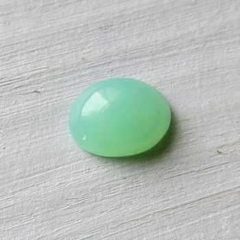 Chrysopras Tanzánie, minikabošon č.6