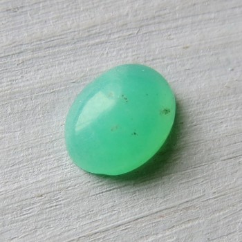 Chrysopras Tanzánie, minikabošon č.7