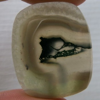 mechový achát moss agate