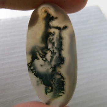 mechový achát moss agate