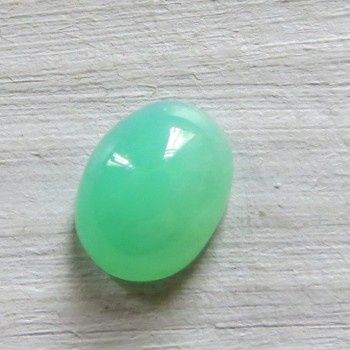 Chrysopras Tanzánie, minikabošon č.3
