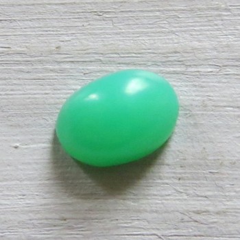 Chrysopras Tanzánie, minikabošon č.4